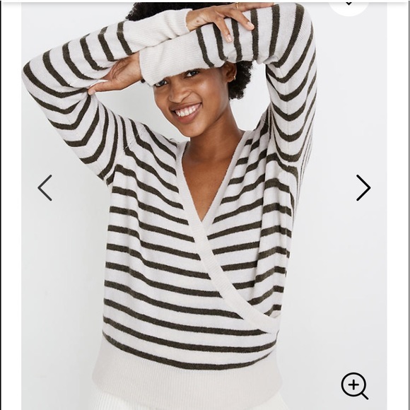 Madewell Sweaters - Madewell large wrap front sweater new with tags